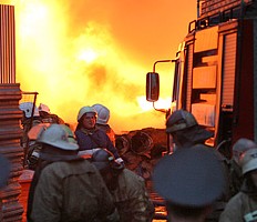 Пожар на складе Артиллерийской академии в Петербурге потушен