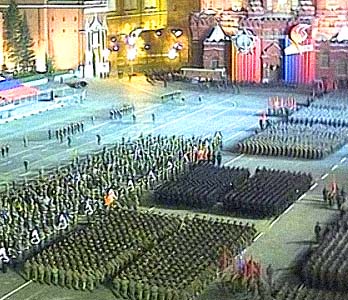 На Красной площади прошла ночная репетиция парада Победы 