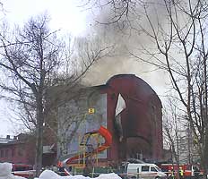 Пожар в клубе «Дягилев» в центре Москвы потушен. Фото АНН.