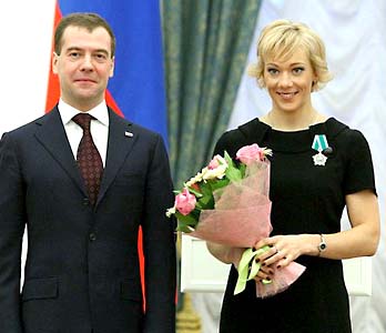 Дмитрий Медведев поблагодарил российских медалистов Ванкувера-2010