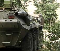 В Ингушетии боевики подорвали БТР внутренних войск