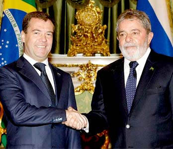 Президенты России и Бразилии приняли совместные документы
